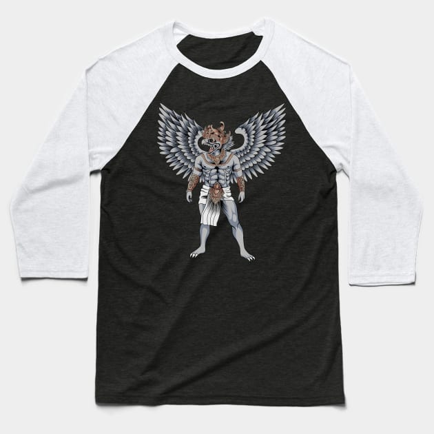 Garuda Warrior Baseball T-Shirt by Marciano Graphic